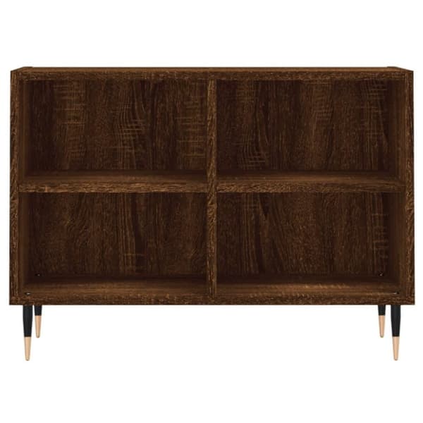 vidaXL TV-benk brun eik 69,5x30x50 cm konstruert tre