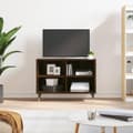Miniatyrbilde 10 av 10: vidaXL TV-benk brun eik 69,5x30x50 cm konstruert tre