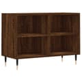 Miniatyrbilde 1 av 10: vidaXL TV-benk brun eik 69,5x30x50 cm konstruert tre