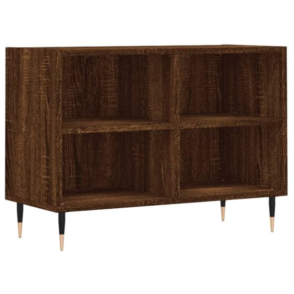 vidaXL tv-bord 69,5x30x50 cm konstrueret træ brun egetræsfarve