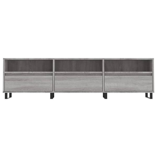 vidaXL tv-bord 150x30x44,5 cm konstrueret træ grå sonoma-eg