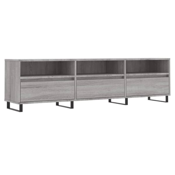 vidaXL TV-benk grå sonoma 150x30x44,5 cm konstruert tre