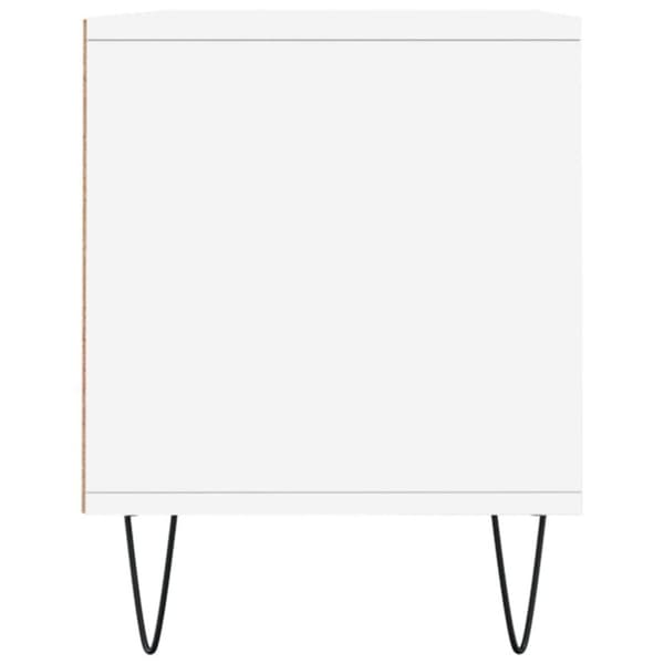 vidaXL TV-benk hvit 100x34,5x44,5 cm konstruert tre