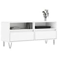 Miniatyrbilde 2 av 11: vidaXL TV-benk hvit 100x34,5x44,5 cm konstruert tre