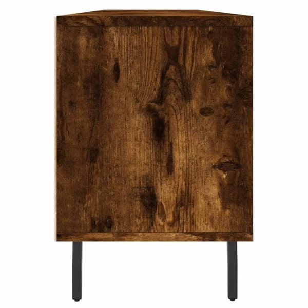 vidaXL Tv-bänk rökfärgad ek 150x30x44,5 cm konstruerat trä