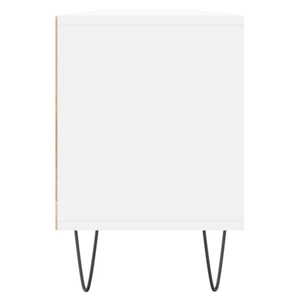 vidaXL TV-benk hvit 150x30x44,5 cm konstruert tre