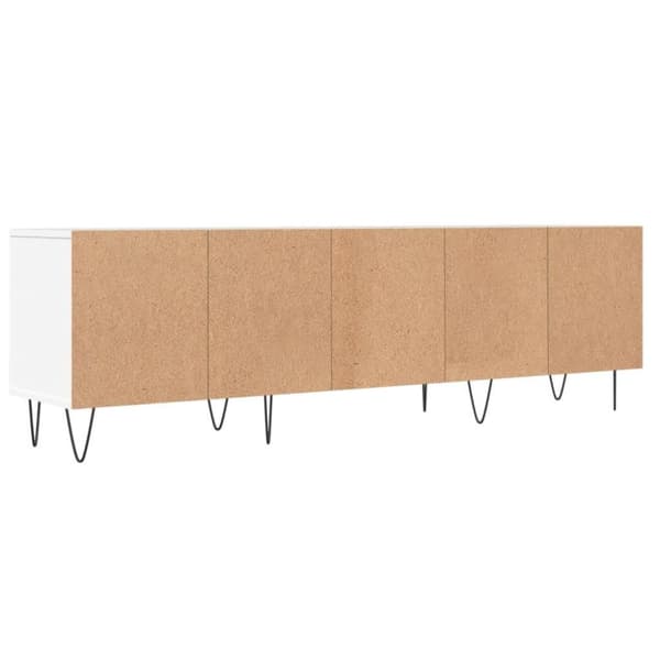 vidaXL TV-benk hvit 150x30x44,5 cm konstruert tre