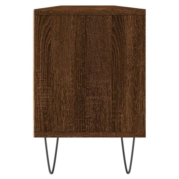 vidaXL tv-bord 150x30x44,5 cm konstrueret træ brun egetræsfarve