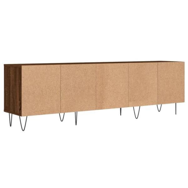 vidaXL tv-bord 150x30x44,5 cm konstrueret træ brun egetræsfarve