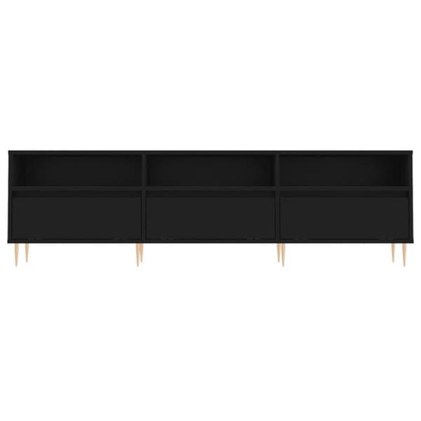 vidaXL tv-bord 150x30x44,5 cm konstrueret træ sort
