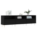Miniatyrbillede 2 af 11: vidaXL tv-bord 150x30x44,5 cm konstrueret træ sort