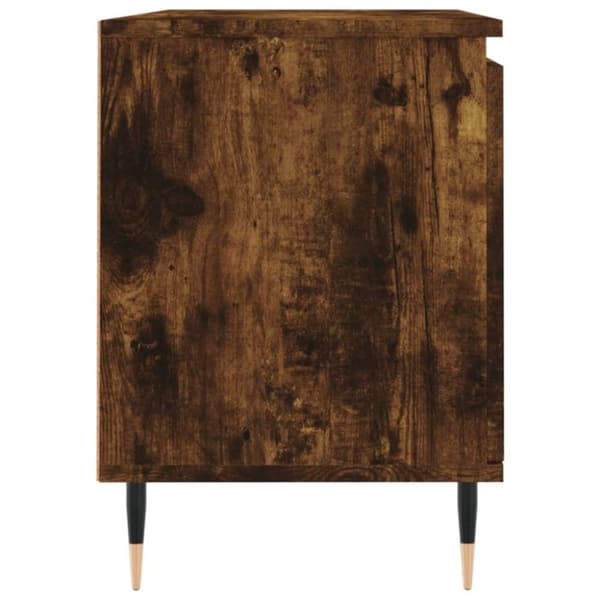 vidaXL TV-benk røkt eik 104x35x50 cm konstruert tre