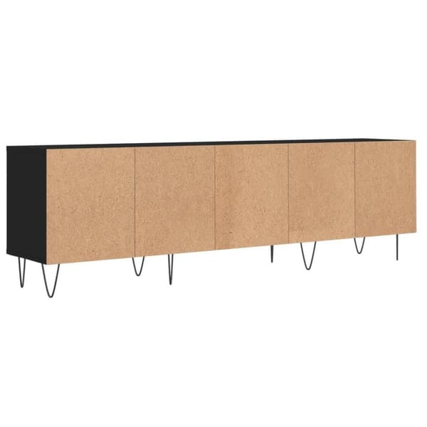 vidaXL Tv-bänk svart 150x30x44,5 cm konstruerat trä