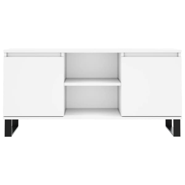 vidaXL tv-bord 104x35x50 cm konstrueret træ hvid