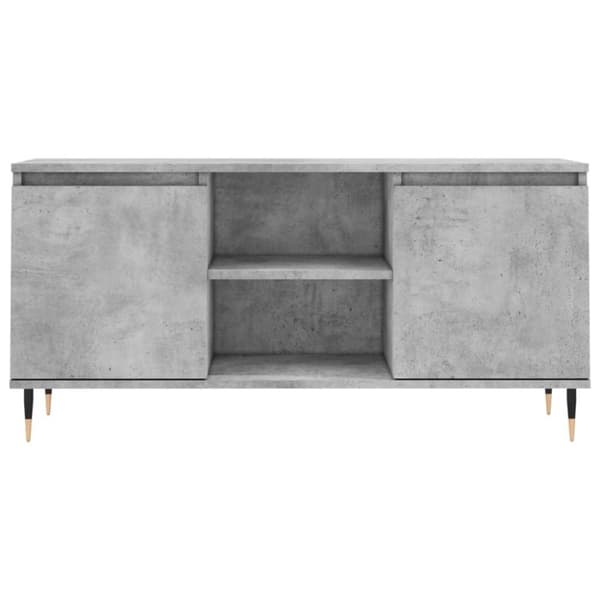 vidaXL TV-taso betoninharmaa 104x35x50 cm tekninen puu