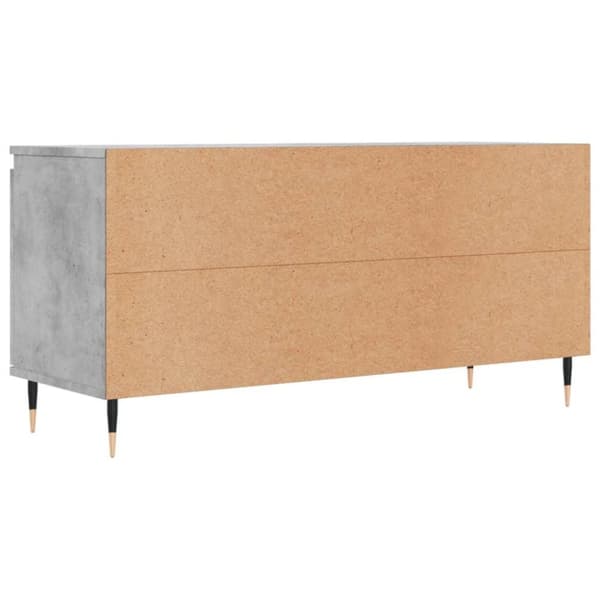 vidaXL TV-taso betoninharmaa 104x35x50 cm tekninen puu