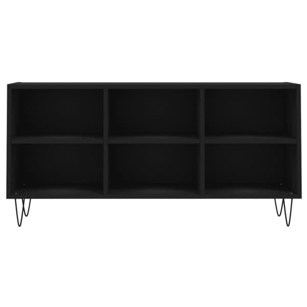 vidaXL tv-bord 103,5x30x50 cm konstrueret træ sort