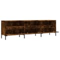 Miniatyrbilde 5 av 11: vidaXL TV-benk røkt eik 150x30x44,5 cm konstruert tre