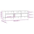 Miniatyrbilde 10 av 11: vidaXL TV-benk røkt eik 150x30x44,5 cm konstruert tre