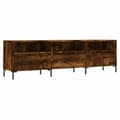 Miniatyrbilde 1 av 11: vidaXL TV-benk røkt eik 150x30x44,5 cm konstruert tre