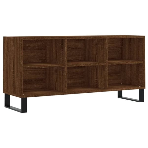 vidaXL tv-bord 103,5x30x50 cm konstrueret træ brun egetræsfarve
