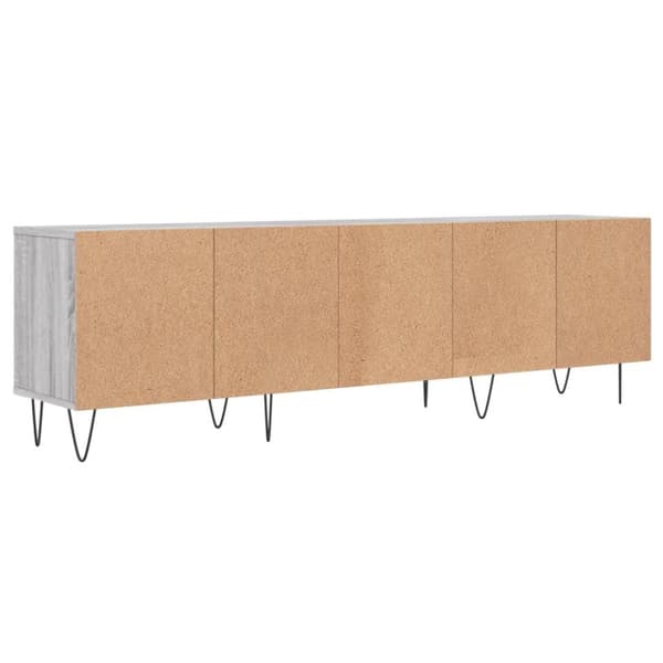vidaXL TV-taso harmaa Sonoma 150x30x44,5 cm tekninen puu