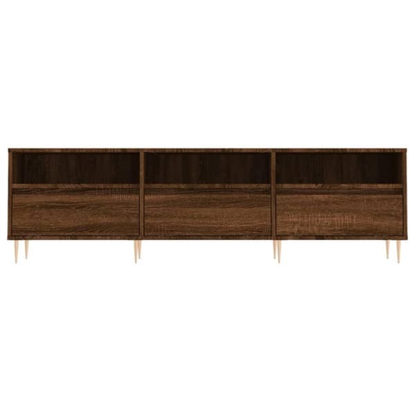 vidaXL TV-benk brun eik 150x30x44,5 cm konstruert tre