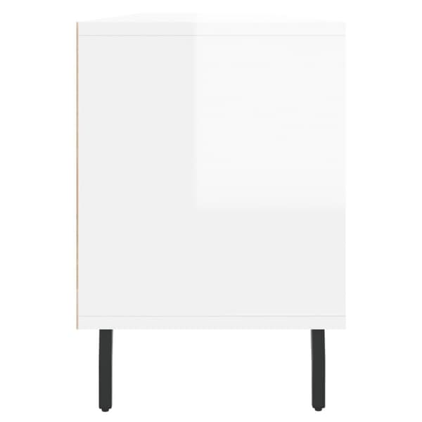 vidaXL TV-taso korkeakiilto valkoinen 150x30x44,5 cm tekninen puu