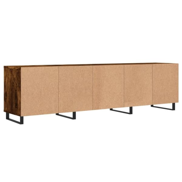 vidaXL tv-bord 150x30x44,5 cm konstrueret træ røget egetræsfarve