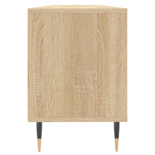 vidaXL tv-bord 150x30x44,5 cm konstrueret træ sonoma-eg