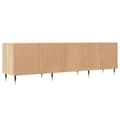 Miniatyrbillede 8 af 11: vidaXL tv-bord 150x30x44,5 cm konstrueret træ sonoma-eg