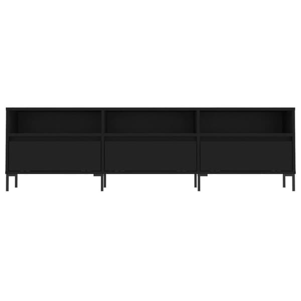 vidaXL Tv-bänk svart 150x30x44,5 cm konstruerat trä