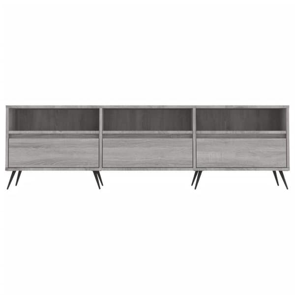vidaXL TV-benk grå sonoma 150x30x44,5 cm konstruert tre