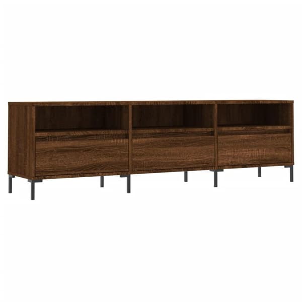 vidaXL TV-benk brun eik 150x30x44,5 cm konstruert tre