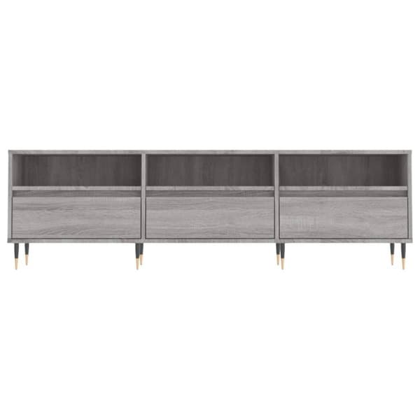 vidaXL TV-benk grå sonoma 150x30x44,5 cm konstruert tre