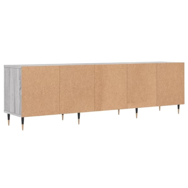 vidaXL TV-benk grå sonoma 150x30x44,5 cm konstruert tre