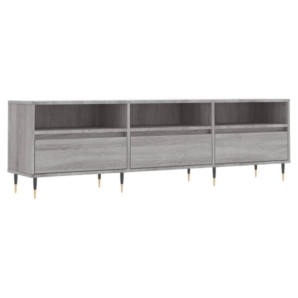 vidaXL TV-benk grå sonoma 150x30x44,5 cm konstruert tre