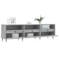 Miniatyrbilde 3 av 11: vidaXL TV-benk betonggrå 150x30x44,5 cm konstruert tre