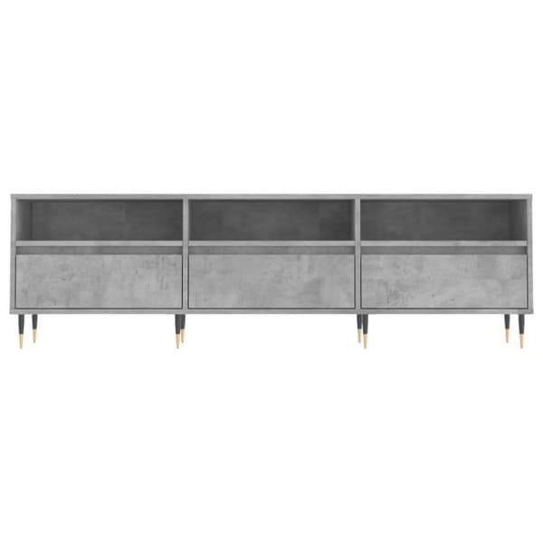 vidaXL TV-benk betonggrå 150x30x44,5 cm konstruert tre