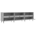 Miniatyrbilde 5 av 11: vidaXL TV-benk betonggrå 150x30x44,5 cm konstruert tre