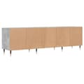 Miniatyrbilde 7 av 11: vidaXL TV-benk betonggrå 150x30x44,5 cm konstruert tre