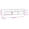 Miniatyrbilde 10 av 11: vidaXL TV-benk betonggrå 150x30x44,5 cm konstruert tre