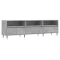 Miniatyrbilde 1 av 11: vidaXL TV-benk betonggrå 150x30x44,5 cm konstruert tre