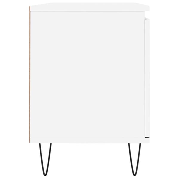 vidaXL TV-benk hvit 104x35x50 cm konstruert tre