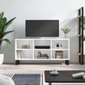 Miniatyrbilde 10 av 10: vidaXL TV-benk høyglans hvit 103,5x30x50 cm konstruert tre