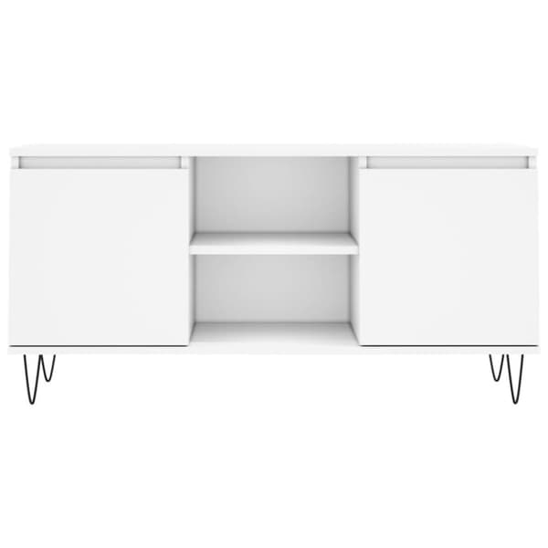 vidaXL tv-bord 104x35x50 cm konstrueret træ hvid