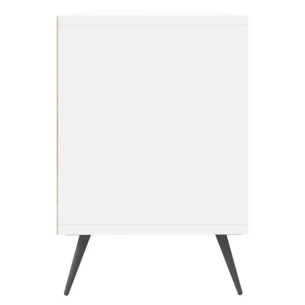 vidaXL TV-benk hvit 150x30x44,5 cm konstruert tre