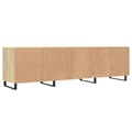 Miniatyrbilde 7 av 11: vidaXL TV-benk sonoma eik 150x30x44,5 cm konstruert tre