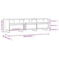 Miniatyrbilde 10 av 11: vidaXL TV-benk sonoma eik 150x30x44,5 cm konstruert tre