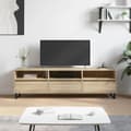 Miniatyrbilde 11 av 11: vidaXL TV-benk sonoma eik 150x30x44,5 cm konstruert tre